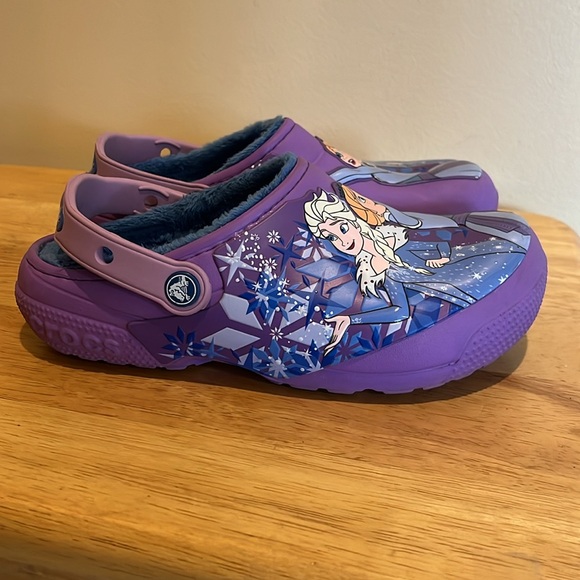 Crocs Disney Frozen lined size 2 - Picture 2 of 7